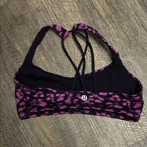 lululemon athletica Black and Pink Pattern Sports Bra***5 for $25.00***
